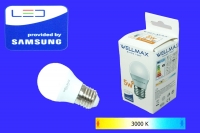 Светодиодная лампа Wellmax 05W (G45 3000K)
