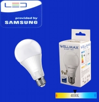 LED Bulb Wellmax 9W neutral white A60 E27 400: