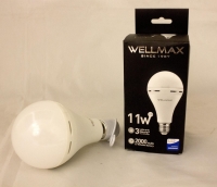 Светодиодная лампа с аккумулятором дневного света Wellmax 11W (A80 E2