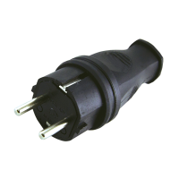 Straight plug rubber 230B, 2P + PE, 16A IP44 EKF PROXxima