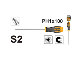 Screwdriver PH1 * 100mm INGCO HS68PH1100
