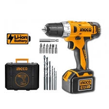  Ձեռքի էլ. Պտուտակիչ լիթյումային 2 մարտկոցով 18v, 53կտոր INGCO  CDLI228180 