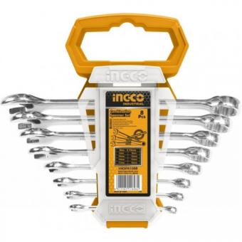 Բանալիների հավաքածու 8կտոր 6-19մմ INGCO  HKSPA1088