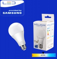 LED bulb Wellmax 11W neutral white (A60 E27 400: