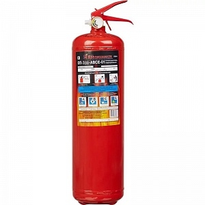 Fire extinguisher with 3 kg powder (A. B. C. E)
