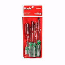Screwdriver set (piece) 7 pieces red և green Ronix RH-2701