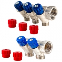 Fittings  Manifold with stop cocks ( 2 Seat) 