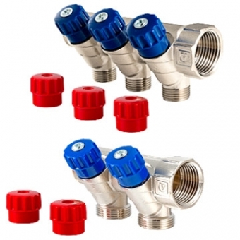 Fittings  Manifold with stop cocks ( 3 Seat) 